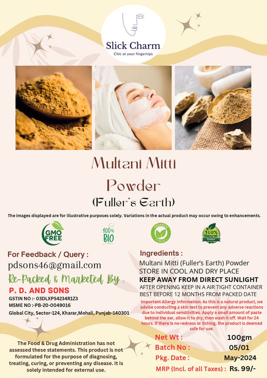 Filtered Multani Mitti Facepack (100 grm)